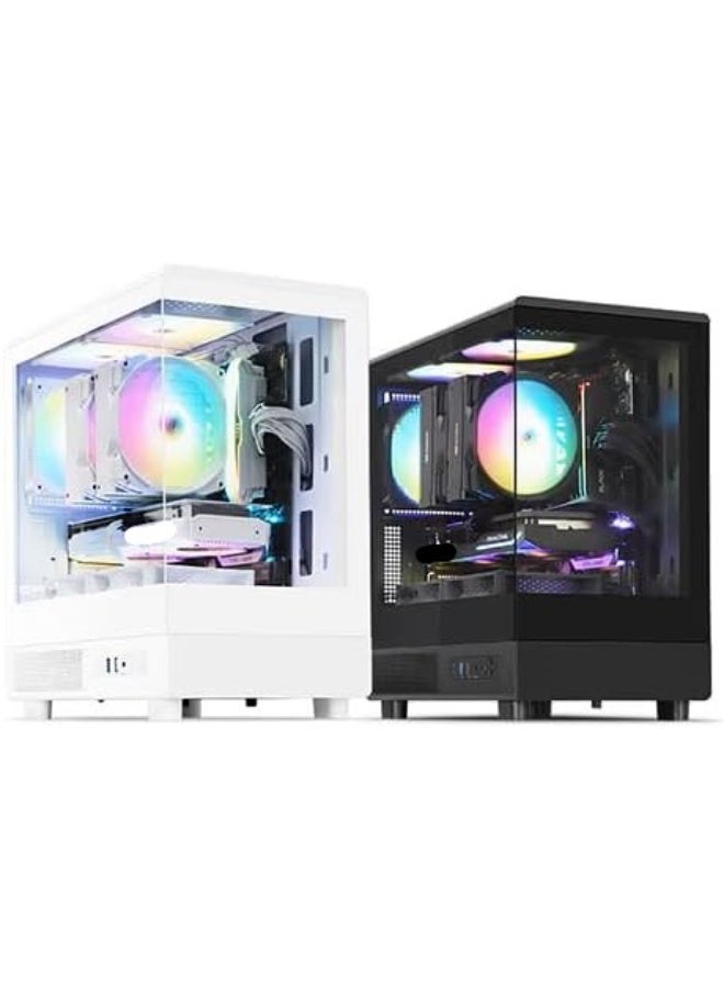 كمبيوتر ألعاب ميكرو تاور الجيل التاسع: كور i5 | RX 570 OC 8GB جرافيكس | 16GB RAM | 1TB NVME/SATA SSD | ويندوز 11 | جاهز للإنترنت WIFI 6 مع بلوتوث - Image 2